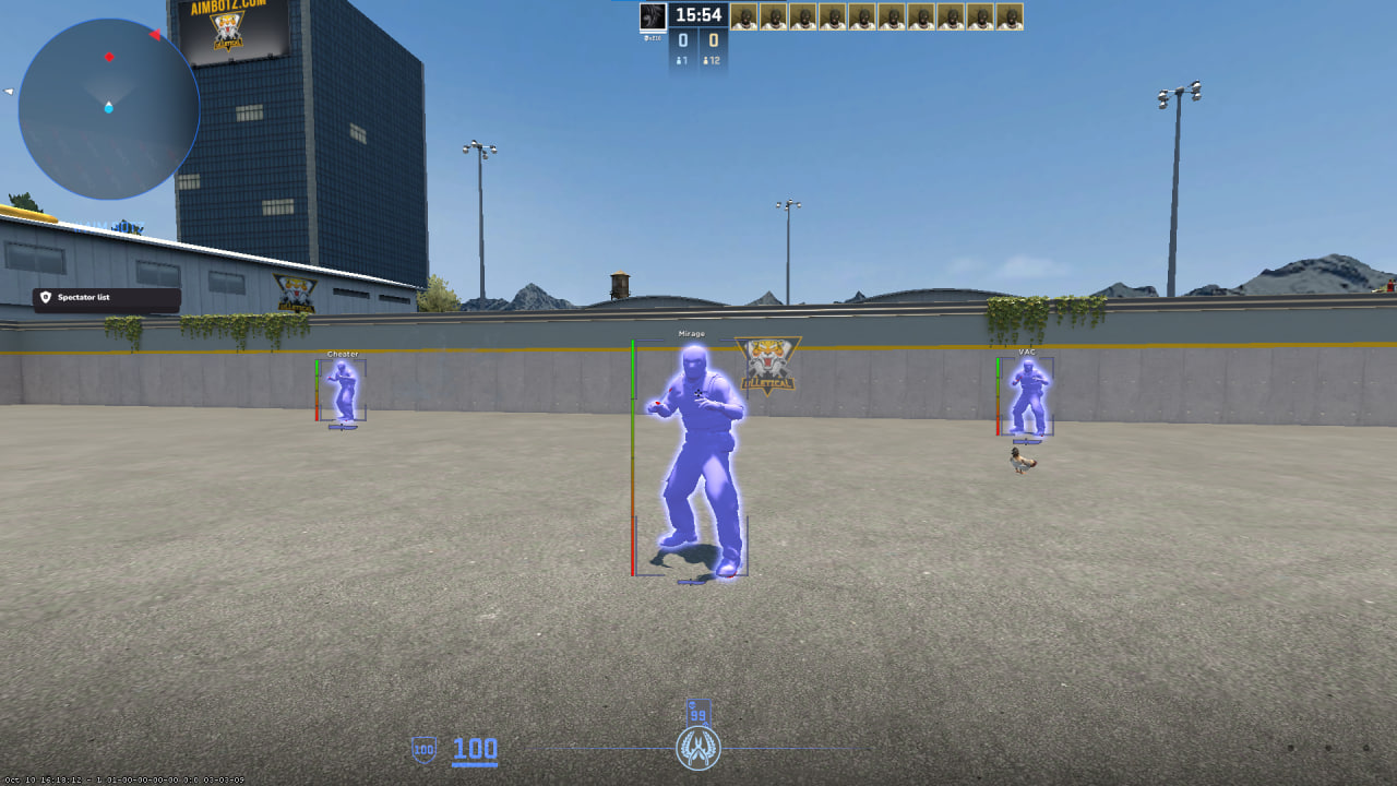 Настройки Wallhack
